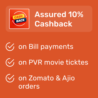 Get 10% Cashback on Bill payments, Zomato, PVR & Ajio orders image