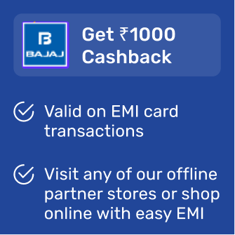 Get Rs. 1,000 Cashback on Easy EMI transactions image