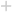 plus sign